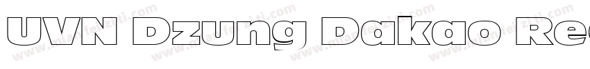 UVN Dzung Dakao Regu字体转换